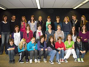 Die Musicalgruppe der Holderbergschule